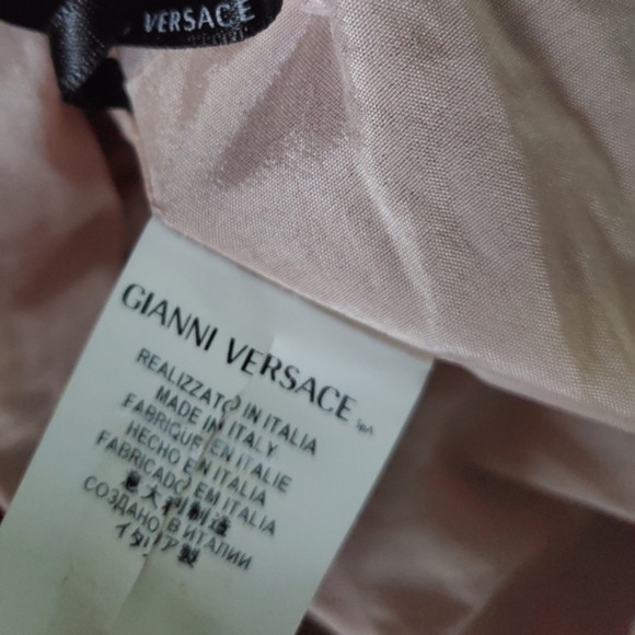 Gianni Versus Versace Pink Sleeveless Dress Size IT 38/ XS w Chain Detail - Picture 11 of 15